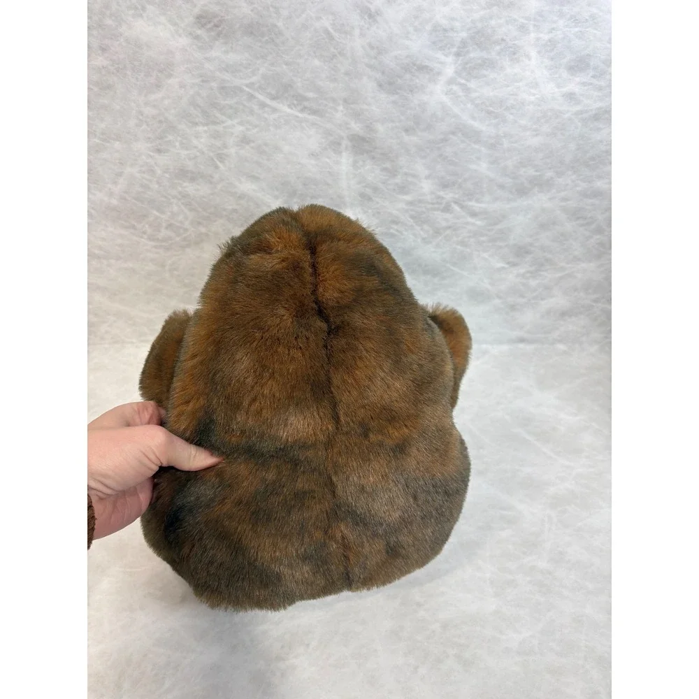 Vintage Cascade Toy Brown Grizzly Bear Hand Puppet Plush Faux Fur Stuffed Animal